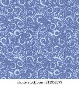 octopus tentacles - seamless pattern. Hand drawn illustration