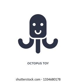 octopus toy icon. Simple element illustration from toys concept. octopus toy editable symbol design on white background. Can be use for web and mobile.