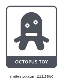 octopus toy icon vector on white background, octopus toy trendy filled icons from Toys collection, octopus toy simple element illustration