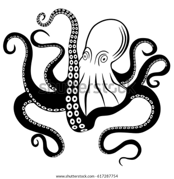 Octopus Vector Stock Vector (Royalty Free) 617287754 | Shutterstock