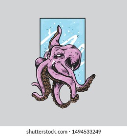 Octopus Vector Design for Your design