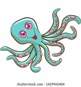 octopus vector graphic clipart design