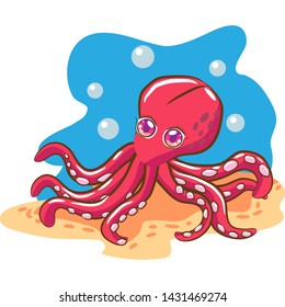 octopus vector graphic design clipart