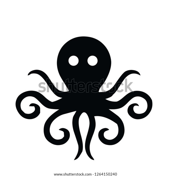 Octopus Vector Icon Stock Vector (Royalty Free) 1264150240