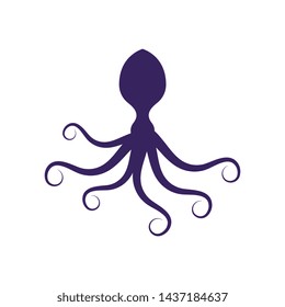 octopus vector icon illustration design template