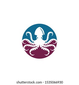 octopus vector icon illustration design template