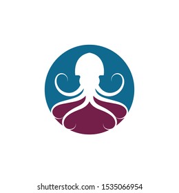octopus vector icon illustration design template