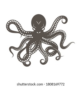 octopus vector icon illustration design template