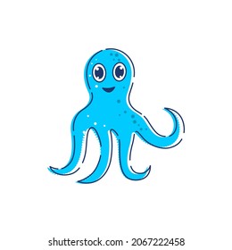 octopus vector icon illustration design template