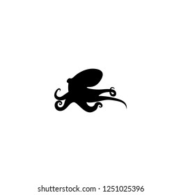 octopus vector icon. octopus sign on white background. octopus icon for web and app