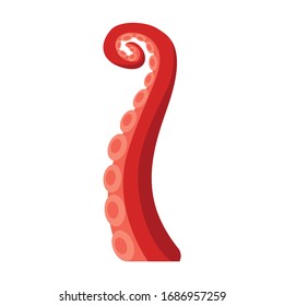 Octopus vector icon.Cartoon vector icon isolated on white background octopus.