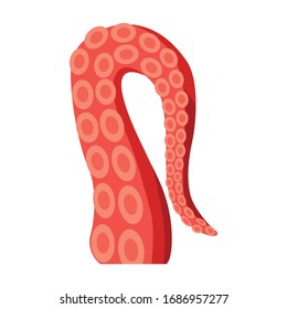 Octopus vector icon.Cartoon vector icon isolated on white background octopus.