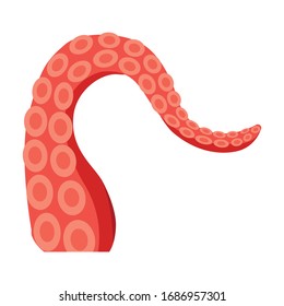 Octopus vector icon.Cartoon vector icon isolated on white background octopus.
