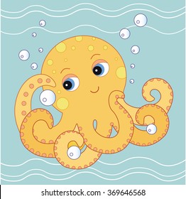 octopus. vector illustration octopus