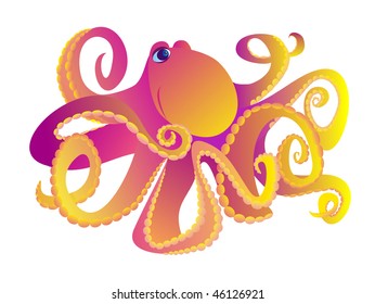 octopus, vector illustration