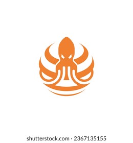 Octopus Vector Illustration Design with Simple Concept