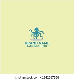 octopus vector logo 