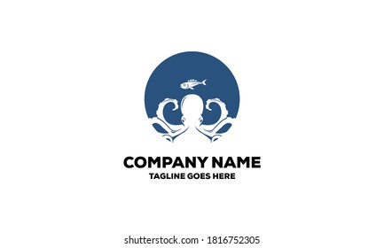 Octopus Vector Logo Design Inspiration