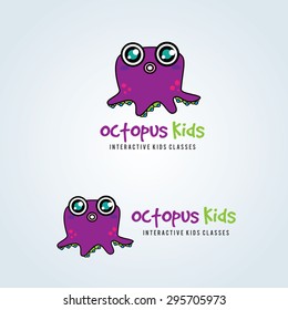 Octopus Vector Logo Template