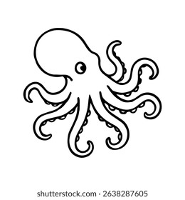 octopus vector realistic line icon on white background
Vector line icon animal, wildlife