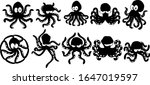 Octopus vector set collection graphic clipart design
