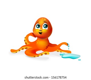 octopus in the water