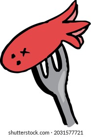 Octopus winner stabbed in fork