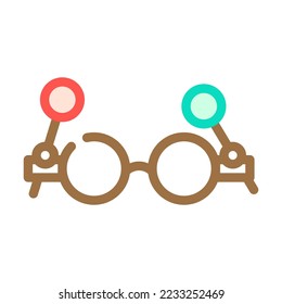 ocular glasses optical color icon vector. ocular glasses optical sign. isolated symbol illustration