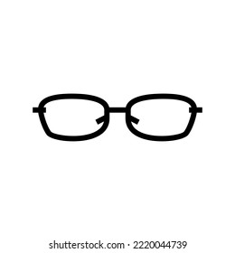 ocular glasses optical line icon vector. ocular glasses optical sign. isolated contour symbol black illustration