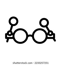 ocular glasses optical line icon vector. ocular glasses optical sign. isolated contour symbol black illustration