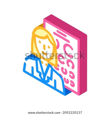 oculist doctor isometric icon vector. oculist doctor sign. isolated symbol illustration