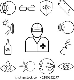 icono de lista de objetos en una colección con otros elementos