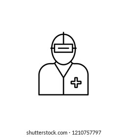 oculist icon. Element of eye care icon for mobile concept and web apps. Thin lin oculist icon can be used for web and mobile
