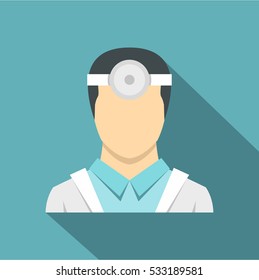 Oculist icon. Flat illustration of oculist vector icon for web