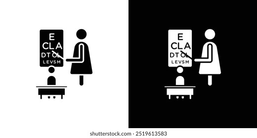 oculist icon linear logo isolated