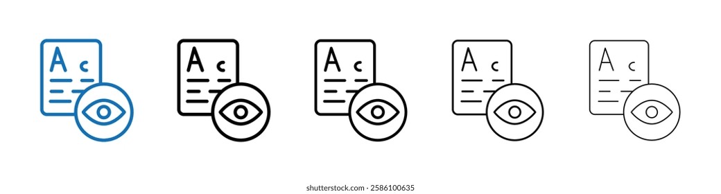 oculist icon Outline vector logo for web ui