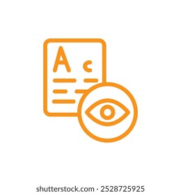 oculist icon Vector de contorno para Web ui