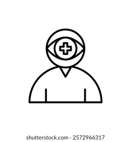 oculist icon simple vector symbol