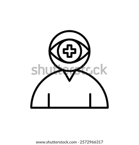 oculist icon simple vector symbol