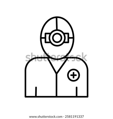 oculist icon Thin line art isolated