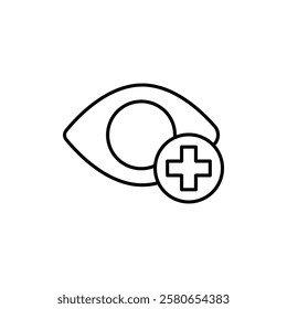 oculist icon Vector logo set flat