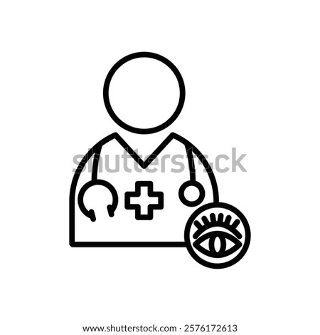 oculist icon vector outline logo sign