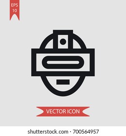 Oculus rift vector icon illustration symbol