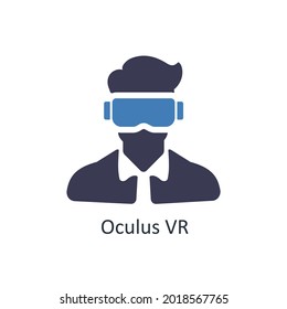 Oculus VR Or 3d Glasses Icon Concept