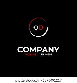 OD creative modern letters logo design template