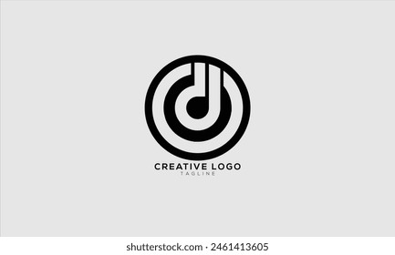 Diseño Abstractas del logotipo del alfabeto de la letra del monograma