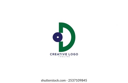 OD DO diseño de logotipo de alfabeto de letra monograma inicial Abstractas