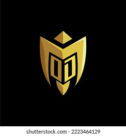 OD initial letters monogram logo for gaming