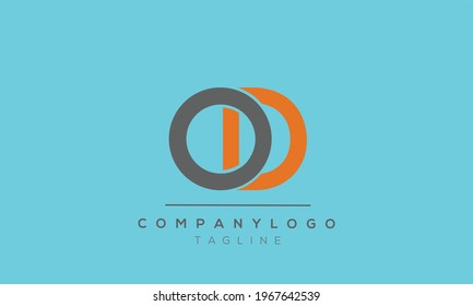 OD initials monogram letter text alphabet logo design