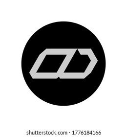OD Letter Logo Design With Simple style
